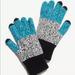 Free People Accessories | Free People Colorblock Trio Touch Gloves | Color: Black/Blue | Size: Os