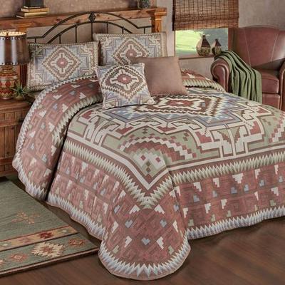 Valley Vista Grande Bedspread Set Multi Warm, King, Multi Warm