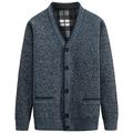 SFBJPZW Autumn Winter Men Sweater Jackets V-Neck Thick Coat Warm Knitwear Cardigan 6631 Blue M