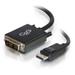 C2G DisplayPort Male to Single Link DVI-D Male Adapter Cable (10', Black) 54330