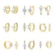 CRMYA – boucles d'oreilles en or et argent pour femmes créoles de luxe en Zircon opale Mini bijoux