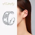 Ailmay – boucles d'oreilles en argent Sterling 925 en forme d'étoile à la mode Non percées pour