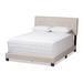 Audrey Modern and Contemporary Fabric Upholstered Size Bed