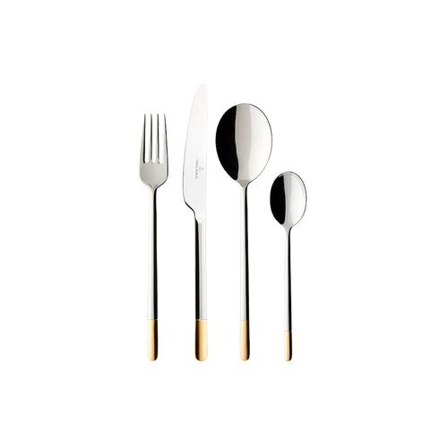 Villeroy & Boch – Tafelbesteck 24tlg. Ella teilvergoldet Besteck
