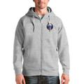 Men's Antigua Heathered Gray Buffalo Sabres Logo Victory Full-Zip Hoodie