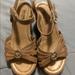 Michael Kors Shoes | Girls Michale Kors Wedge Size 10 | Color: Tan | Size: 10g