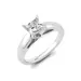 0.31 ct. Princess Diamond Solitaire Ring 14 KARAT WHITE GOLD Sz 7.5 (F, I1)