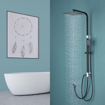 Auralum - Moderne Design Duschset Duscharmatur Duschsystem mit Regendusche und Duschkopf Handbrause