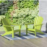 Polytrends Altura Outdoor Eco-Friendly All Weather Poly Patio Adirondack Chair (Set of 2)