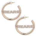 BaubleBar Chicago Bears Logo Large Hoop Earrings