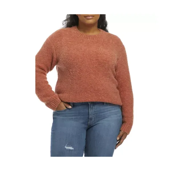 english-factory-womens-plus-size-cozy-round-neck-sweater,-3x/