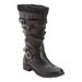 Women's The Eden Wide Calf Boot by Comfortview in Black (Size 8 1/2 M)