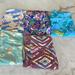 Lularoe Pants & Jumpsuits | 5 Lularoe Leggings And One Size Medium Top Bundle | Color: Purple/Black | Size: Os