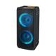 NK Draagbare Bluetooth-luidspreker - Power 46W, Eingebauter 4.400 mAh Akku, USB, Karaoke, Mehrfarbige LED-Leuchten, UKW-Radio, Mikrofon, Fernbedienung, Schwarze Farbe.