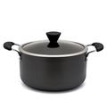 Zinel 4150A Non-Stick Stockpot/Casserole with Hard Anodised Induction Base, Grey, 20 cm