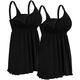 iLoveSIA 2Pack Women's Nursing Tank Tops for Breastfeeding Seamless Maternity Camisole Sleep Cami Shirt Black Color Size XL