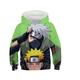 Kids Hoodie Naruto- Anime 3D Printed Sweatshirt For Boys Girls Autumn Winter Long Sleeve Children Clothes Cool Tops,6,12 Years