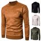 Loiy Men's sweatshirt long sleeve men's slim fit basic jumper crew neck pullover thick suede long sleeve sweater t-shirt long sleeve casual blouse tops, Khaki #30212, XS