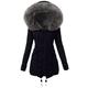 Ladies Lining Coat Womens Winter Warm Thick Long Jacket Hooded Overcoat jacket