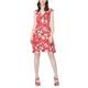 Desigual Women's Knee-Length A-Line Dress, Red (POPPY CORAL 7058), 16 (Manufacturer Size: XL)