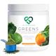 Organic Greens Powder | Orange and Lime Flavour | 273g - 30 Servings | 7 Organic Green Vegetables Including Pea Protein | Includes Prebiotics (Inulin) and Probiotics (Lactospore® Bacillus Coagulans)