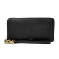 Women's Fossil Black Vanderbilt Commodores Leather Logan RFID Zip Around Clutch