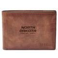 Men's Fossil Brown North Dakota Leather Derrick Front Pocket Bi-Fold Wallet