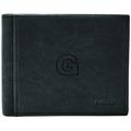 Men's Fossil Black Georgetown Hoyas Leather Ingram RFID Flip ID Bifold Wallet