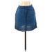 J.Crew Casual Mini Skirt Mini: Blue Print Bottoms - Women's Size 2X-Small