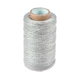 Uxcell Leather Sewing Thread 273 Yards 150D/1mm Waxed Cord Light Gray