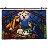 HerrschnersÂ® Stained Glass Nativity Latch Hook Kit