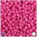 BeadTin Dark Pink Opaque 6mm Faceted Round Plastic Beads (600pcs)