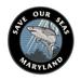 Save Our Seas! Maryland 3.5 Inch Iron Or Sew On Embroidered Fabric Badge Patch Ocean Beach Salt Life Iconic Series