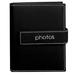 Pioneer Photo Albums 36-Pocket 5 by 7-Inch Embroidered Photos Strap Sewn Leatherette Cover Photo Album Mini Black