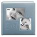 Baby-Blue Embossed Leatherette 200 2-up photo album by Pioneer - 4x6