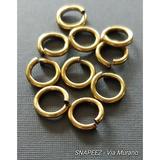 Snapeez II ULTRAPLATE Antique Brass Brasseria Plate Ring Hard Open Jump Ring 10mm Heavy Gauge (Pk 10) Jump Rings. The Ultra Secure No Solder Jump Ring. Made in USA.