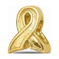 FB Jewels 925 Sterling Silver Gold-Plated Reflections Awarene925 Sterling Silver Ribbon Bead