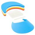 16 Pack Adjustable Foam Visors with Coil Bands for Kids Outdoor Essentials Sun Protection Field Trips DIY Crafts 4 Assorted Colors (9 x 7 Inches)