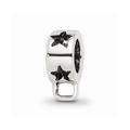 925 Sterling Silver Reflections Star With Loop for Click-on Bead; for Adults and Teens; for Women and Men