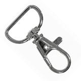Paracord Planet Premium 3/4 Inch Lobster Claw Clasps with D-Ring - 360 Degree Swivel Trigger Snap Hook - Silver Metal in Multiple Pack Sizes