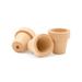 Small Wooden Flower Pot 1-9/16-inch x 1-1/2-inch Pack of 24 Wood Craft Flower Planter to Paint by Woodpeckers