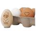 Heart Love Outline Egg Chicken Rubber Stamp - Mini 1/2 Inch