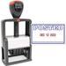ZIGEL Heavy Duty Style Self Inking Date Stamp with Posted - Style C - Blue/Red 2 Color Ink