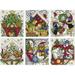 Design Works Counted Cross Stitch Ornament Kit 3.5 X4 -Home for Christmas 6/Pkg (14 Count)