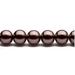 14mm Round Metallic-Tone Brown Glass Pearls 32Inch StrinGram/pack (3-pack Value Bundle) SAVE $2