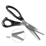 Fdit Fabric Decorative Round/Triangle Edge Pinking Shears Scissors Clipper 3 5 7mm 3 5 7mm Pinking Shears