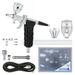 Master Hi-Flow G79 All-Purpose Pistol Trigger Gravity Feed Airbrush Set 3 Nozzle Sets 3 Cup Sizes & 6 ft. Air Hose