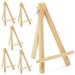 6-Pack Wooden Easel Mini Easel Stands and Place Card Holders for Table Top Artwork Display Invitations Photos Party Favors DIY Arts and Crafts Projects (7 Inches)