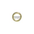 Craft County Brass O-Rings â€“ Inside Diameter Size Options (1/2 3/4 1 1/4 1 1/2 1 2) â€“ Packs of 2 5 10 15 25 50 100