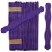 Wooden Purple 8 Fan Handles Wedding Programs Paint Mixing Pack 300 Jumbo Craft Popsicle Sticks for Auction Bid Paddles Wooden Wavy Flat Stems for Any DIY Crafting Supplies Kit by Woodpeckers